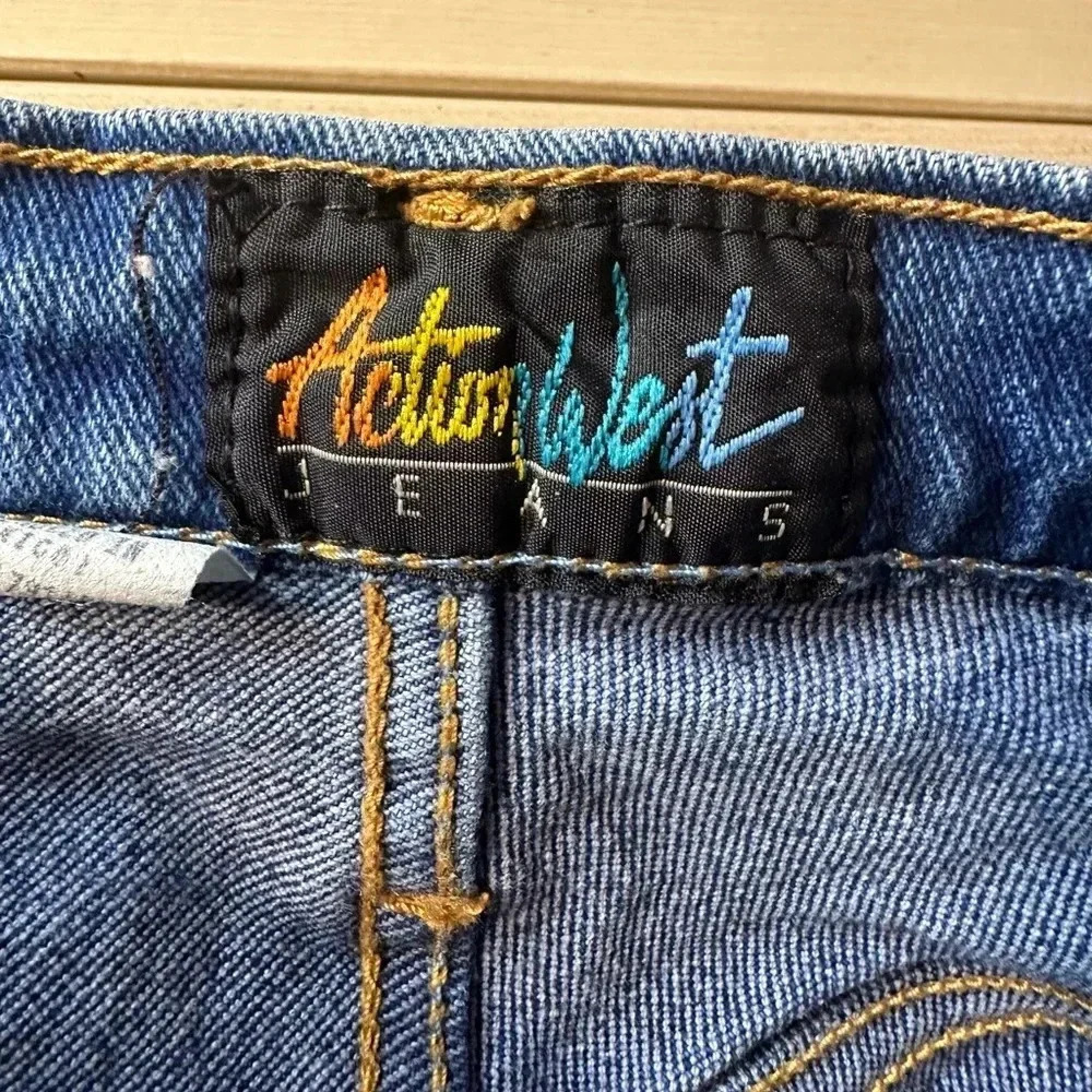 Vintage Denim Action West Blue Jeans. - Picture 2 of 8